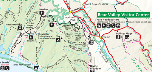 Pt Reyes Trail Map Our National Parks » Hiking Reveals Point Reyes Wilderness